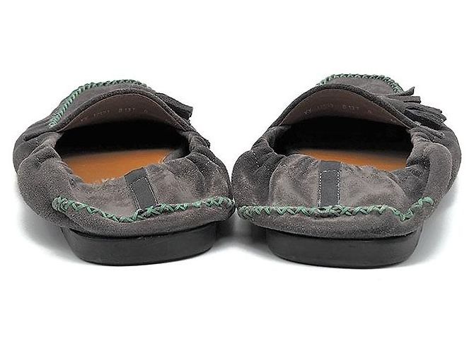 Salvatore Ferragamo Mocassini da guida in scamosciato con nappe Ferragamo Multicolore - vista 5