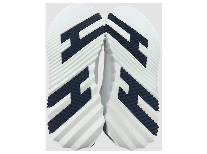 Hermès Bouncing Sneakers Blanc White Leather Black - vue 7