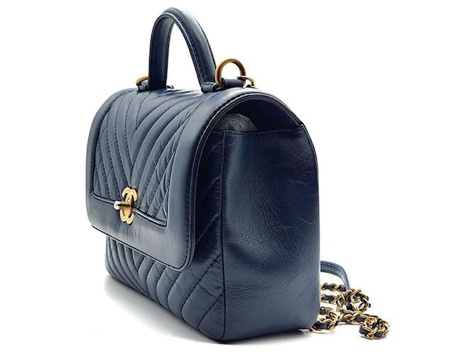Chanel Borsa a mano e a tracolla con catena Chevron Multicolore - vista 2