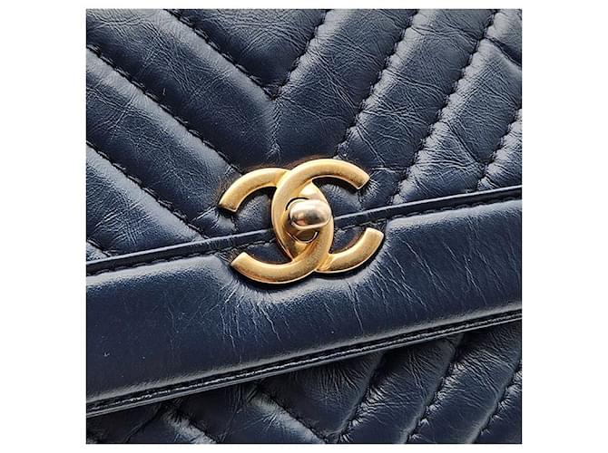 Chanel Borsa a mano e a tracolla con catena Chevron Multicolore - vista 7