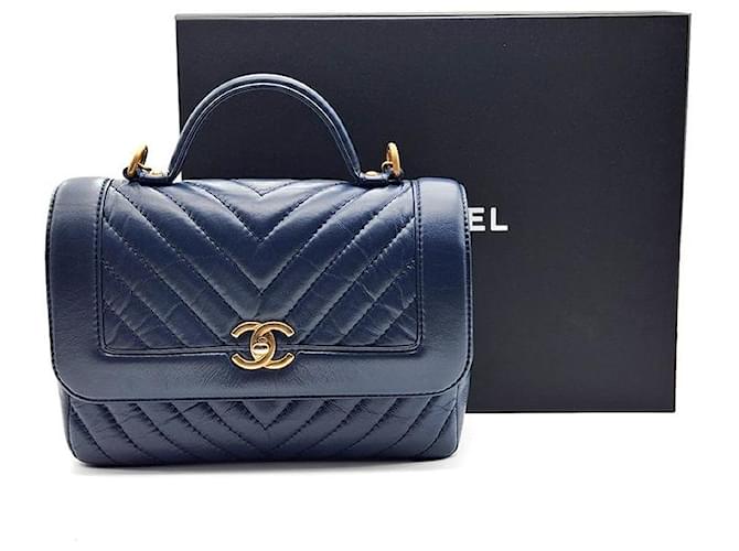 Chanel Borsa a mano e a tracolla con catena Chevron Multicolore - vista 8