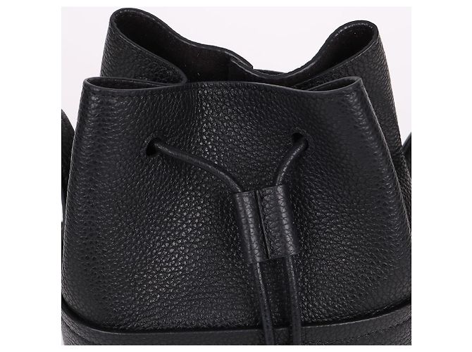 Salvatore Ferragamo Mini borsa a secchiello crossbody Gancini nera Ferragamo Nero - vista 6