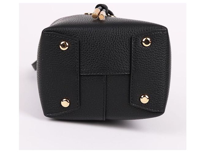 Salvatore Ferragamo Mini borsa a secchiello crossbody Gancini nera Ferragamo Nero - vista 8