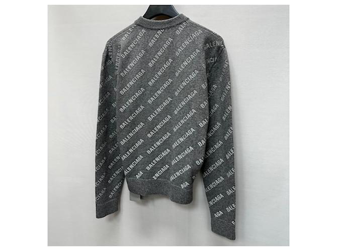 Balenciaga Strick mit Mini-Allover-Logo Schwarz - Ansicht 6