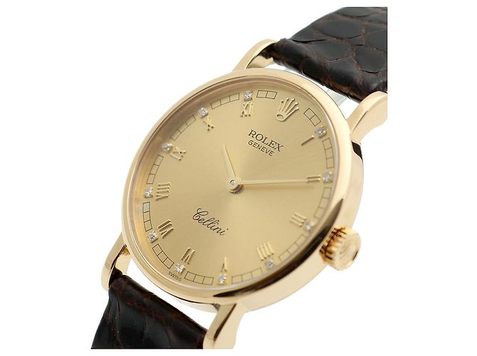 Rolex Reloj de mujer Cellini Cellini Small Coin Roman Diamond Oro Manual Multicolor - vista 11