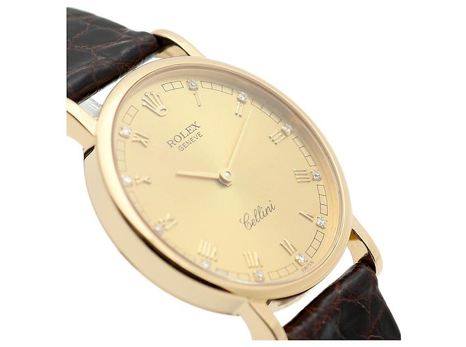 Rolex Reloj de mujer Cellini Cellini Small Coin Roman Diamond Oro Manual Multicolor - vista 12