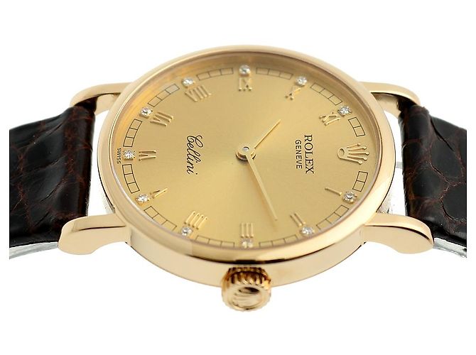 Rolex Reloj de mujer Cellini Cellini Small Coin Roman Diamond Oro Manual Multicolor - vista 13
