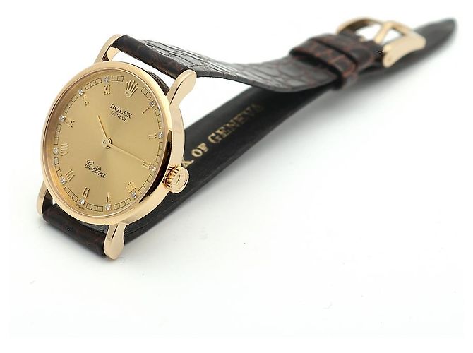 Rolex Reloj de mujer Cellini Cellini Small Coin Roman Diamond Oro Manual Multicolor - vista 14