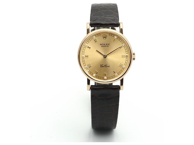 Rolex Reloj de mujer Cellini Cellini Small Coin Roman Diamond Oro Manual Multicolor - vista 16