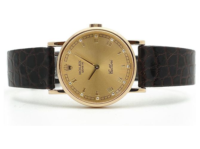 Rolex Reloj de mujer Cellini Cellini Small Coin Roman Diamond Oro Manual Multicolor - vista 18