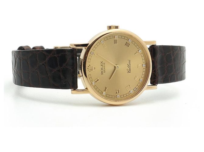 Rolex Reloj de mujer Cellini Cellini Small Coin Roman Diamond Oro Manual Multicolor - vista 19