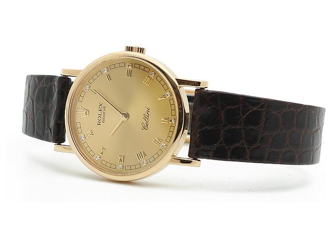 Rolex Reloj de mujer Cellini Cellini Small Coin Roman Diamond Oro Manual Multicolor - vista 20