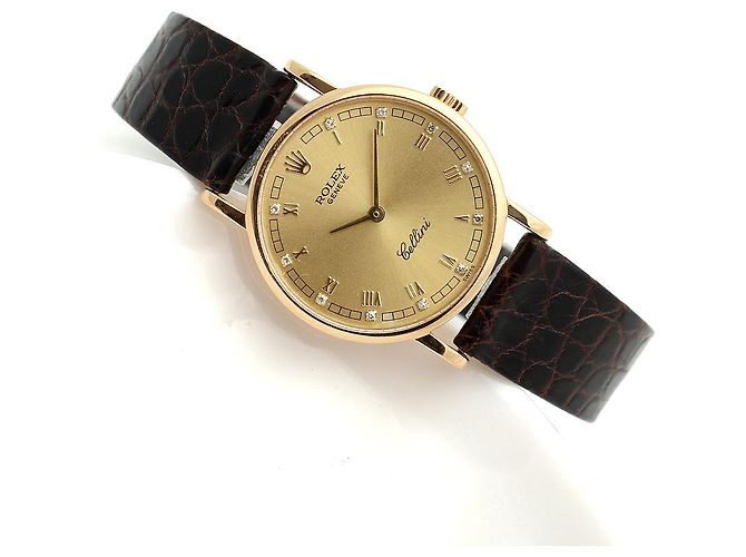 Rolex Reloj de mujer Cellini Cellini Small Coin Roman Diamond Oro Manual Multicolor - vista 21