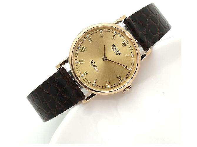 Rolex Reloj de mujer Cellini Cellini Small Coin Roman Diamond Oro Manual Multicolor - vista 22