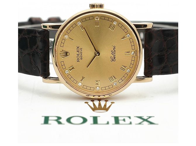 Rolex Reloj de mujer Cellini Cellini Small Coin Roman Diamond Oro Manual Multicolor - vista 23