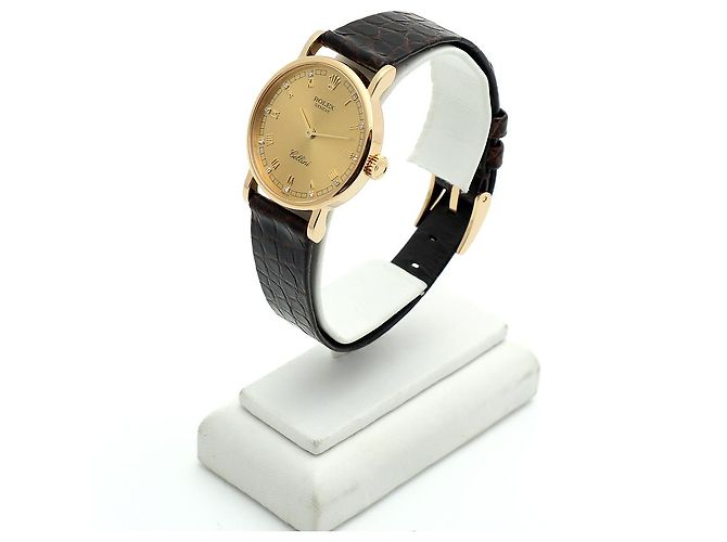 Rolex Reloj de mujer Cellini Cellini Small Coin Roman Diamond Oro Manual Multicolor - vista 5