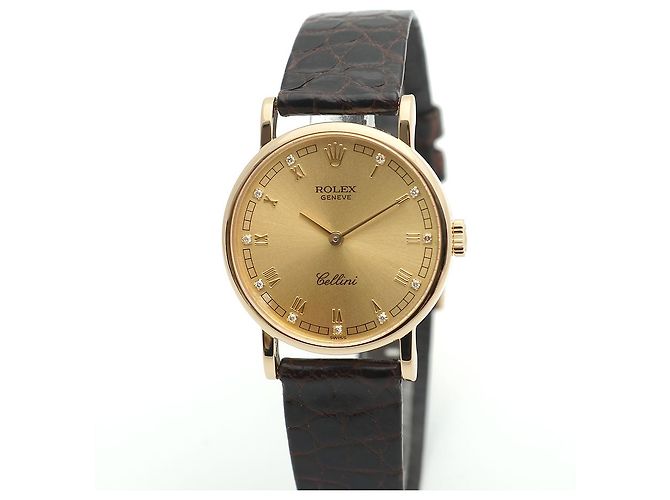 Rolex Reloj de mujer Cellini Cellini Small Coin Roman Diamond Oro Manual Multicolor - vista 9