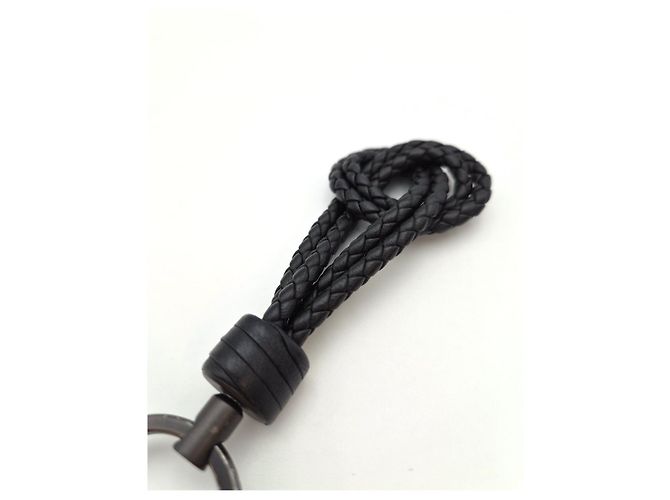 Bottega Veneta Intrecciato Keyring Black - view 11