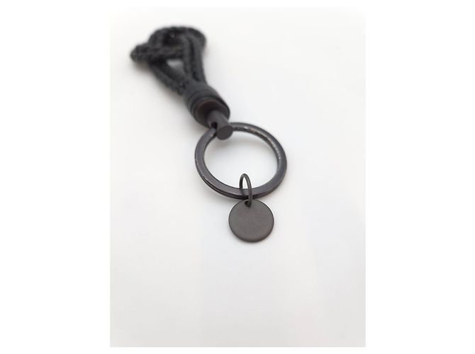 Bottega Veneta Intrecciato Keyring Black - view 3
