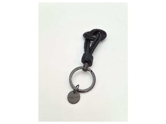 Bottega Veneta Intrecciato Keyring Black - view 5