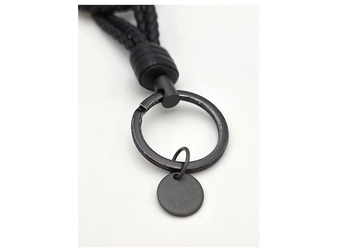 Bottega Veneta Intrecciato Keyring Black - view 8