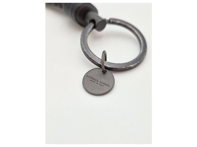 Bottega Veneta Intrecciato Keyring Black - view 9