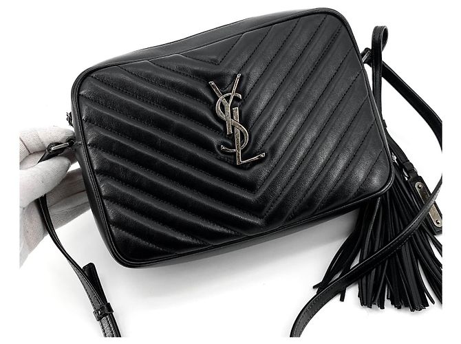 Saint Laurent Borsa a tracolla per fotocamera Nero - vista 2