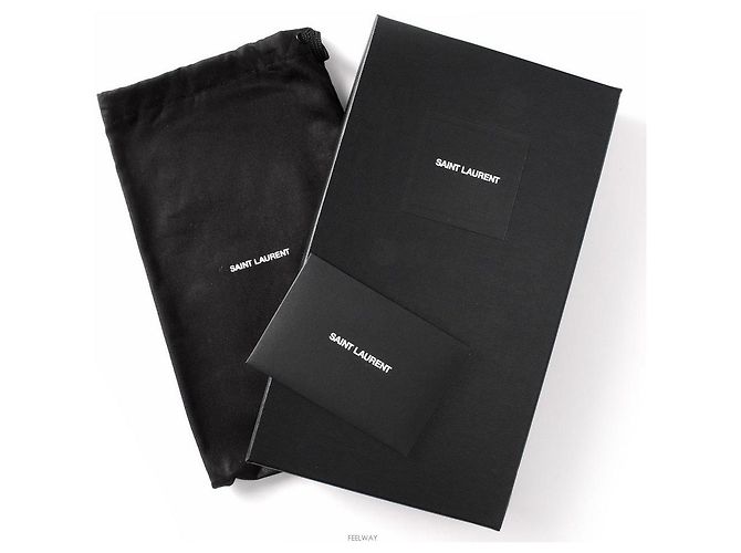Saint Laurent Loulou Toy Schultertasche aus gestepptem Leder Schwarz/Silber - Ansicht 16
