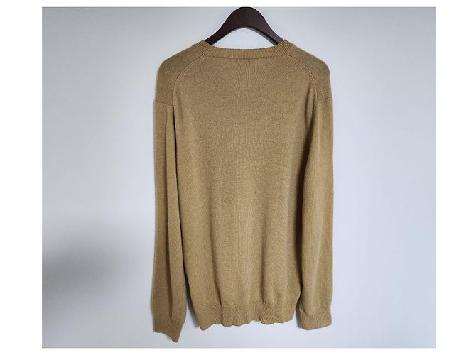 Comme Des Garcons Strickware für Herren beige und schwarz mit Patch Braun - Ansicht 6