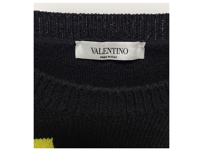 Valentino Rundstrick Black Neon Garavani Schwarz - Ansicht 3
