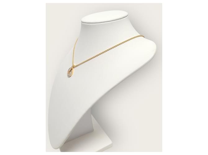 Bulgari Collana traforata in oro rosa, madreperla e diamanti - vista 3