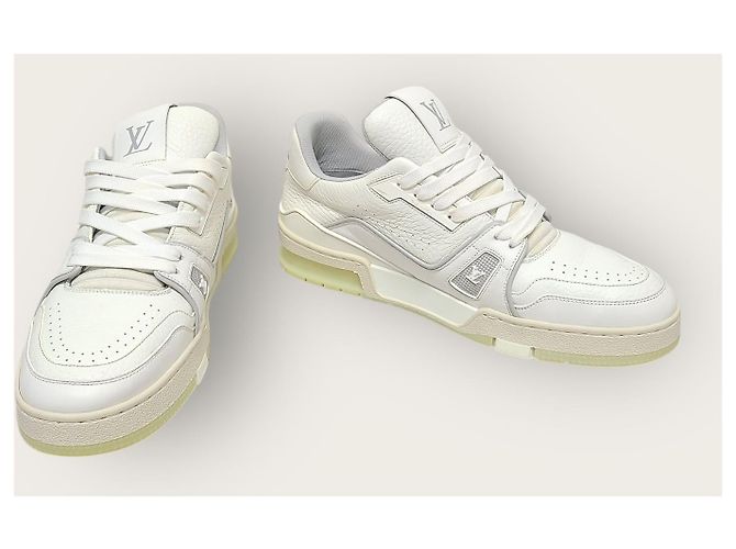 Louis Vuitton Weiße LV Leder Trainer Sneaker - Ansicht 4