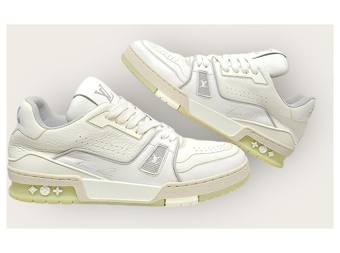 Louis Vuitton Weiße LV Leder Trainer Sneaker - Ansicht 5
