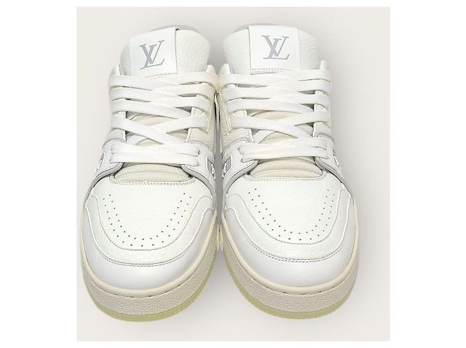Louis Vuitton Weiße LV Leder Trainer Sneaker - Ansicht 6