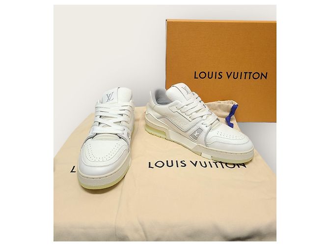 Louis Vuitton Weiße LV Leder Trainer Sneaker - Ansicht 8