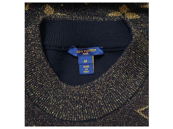Louis Vuitton Gilet con Cappuccio Monogram Lurex Marrone - vista 5
