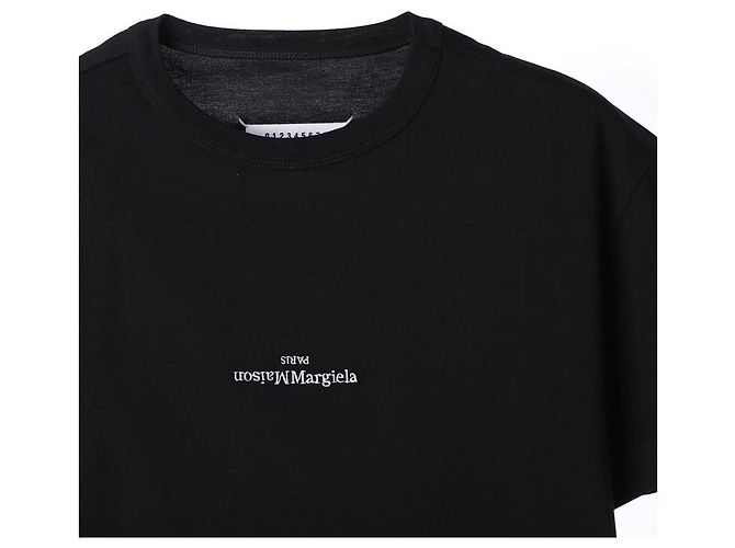 Maison Martin Margiela T-shirt Maison Margiela con logo distorto Nero - vista 12