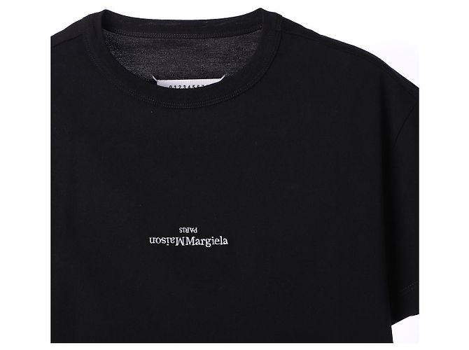 Maison Martin Margiela T-shirt Maison Margiela con logo distorto Nero - vista 4