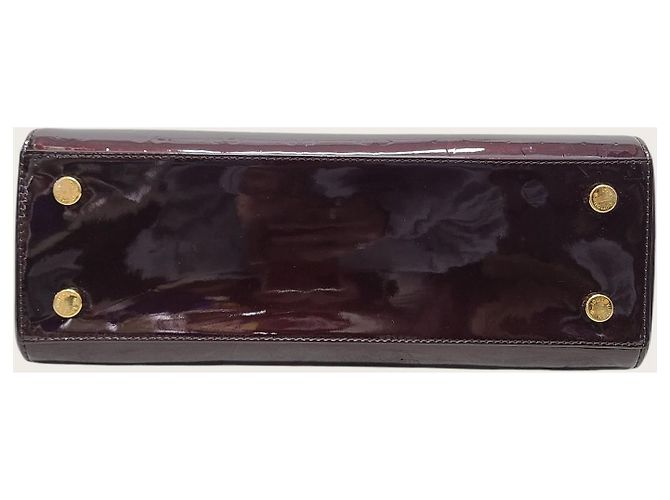 Louis Vuitton Borsa a tracolla Brea in vernice bordeaux Rosso - vista 6