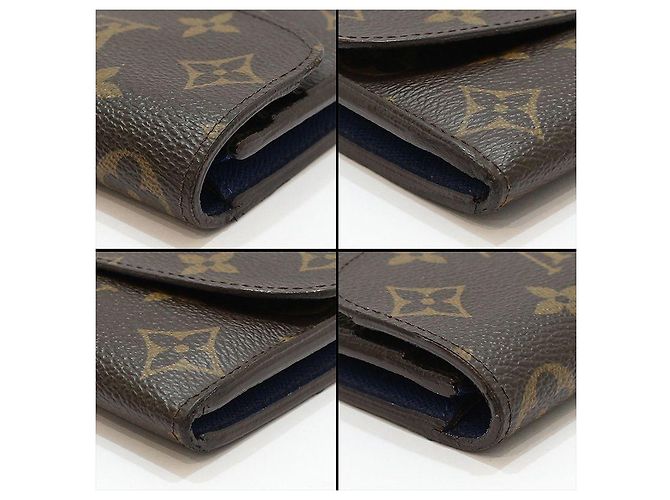 Louis Vuitton Cartera Larga Emily en Monogram Canvas Azul - vista 9