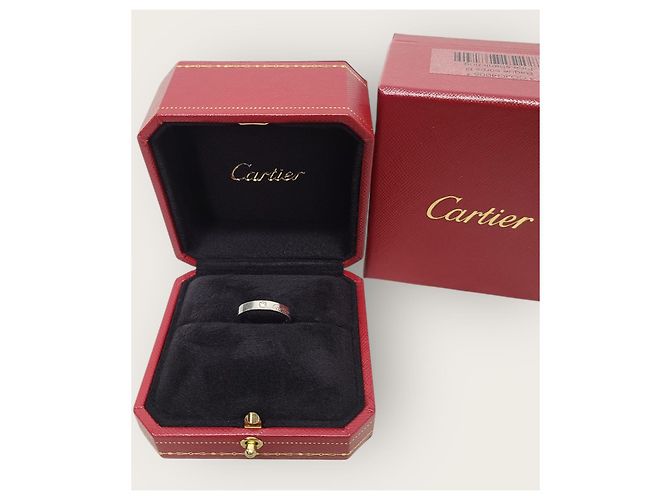 Cartier Fede nuziale in platino e diamanti Argento - vista 6