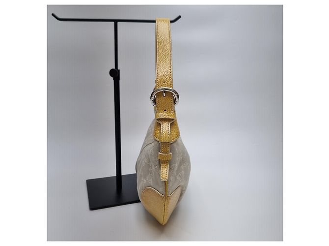 Céline Borsa Hobo in Jacquard Triomphe Marrone - vista 8
