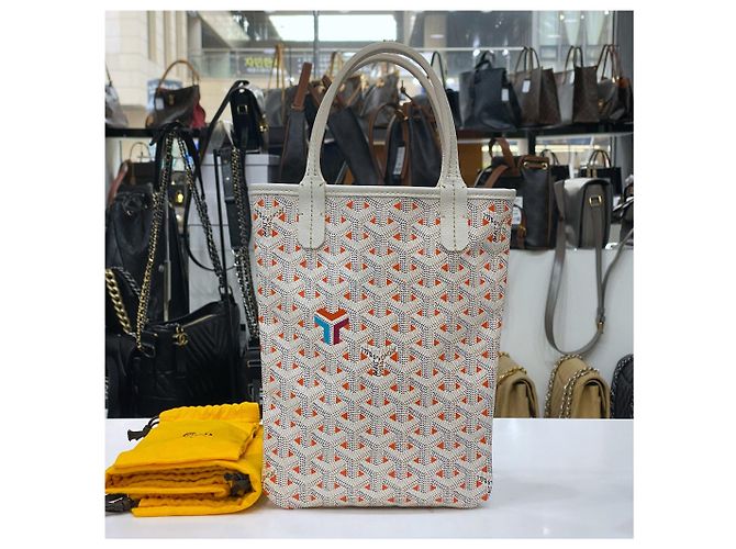 Goyard Borsa Tote Poitier White Bianco - vista 3