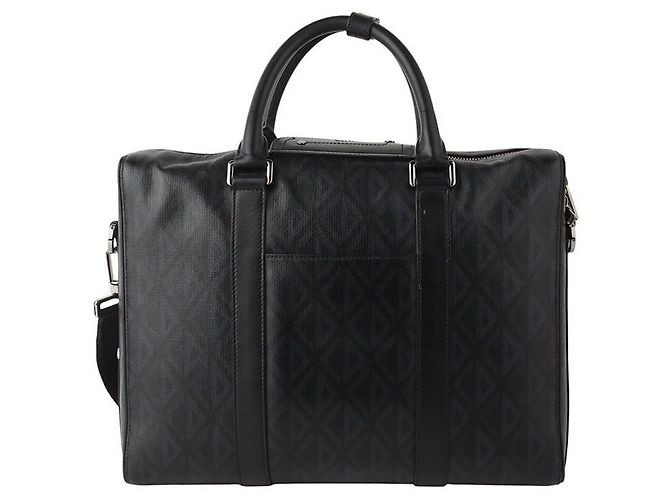 Dior Valigetta Lingo Black CD Diamond Canvas Nero - vista 3