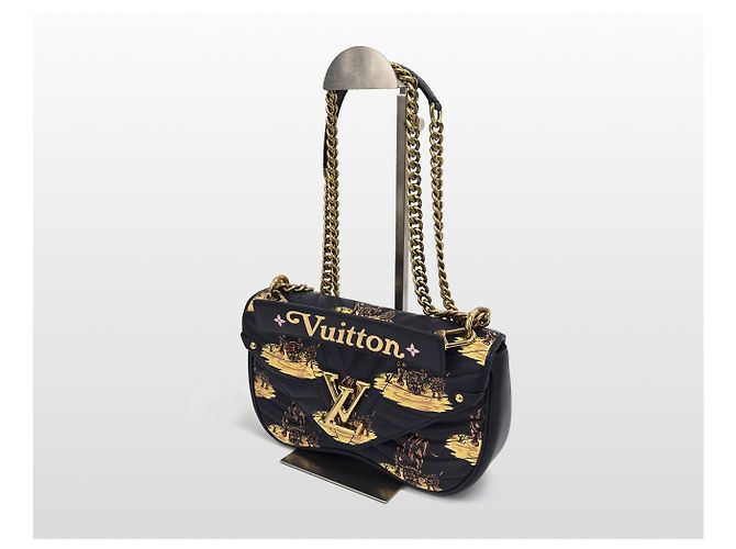 Louis Vuitton Borsa a Catena New Wave MM Edizione Limitata Blu - vista 14