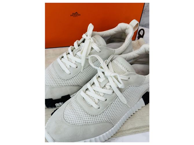 Hermès Bouncing Graphic Mesh Sneaker Silber - Ansicht 6