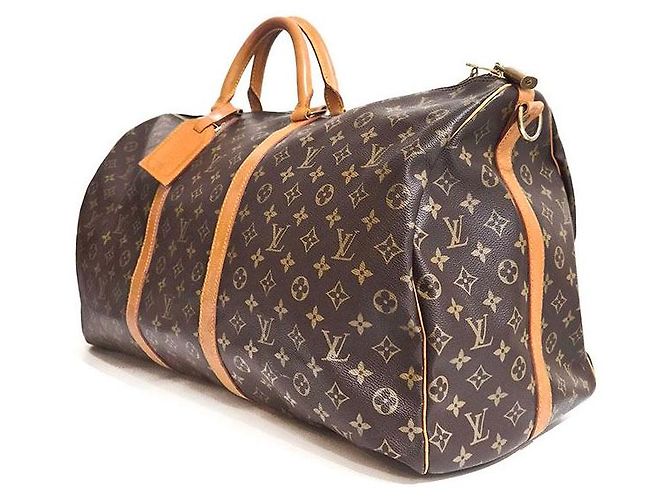 Louis Vuitton Monogram Bandoulière Keepall Marrone - vista 2