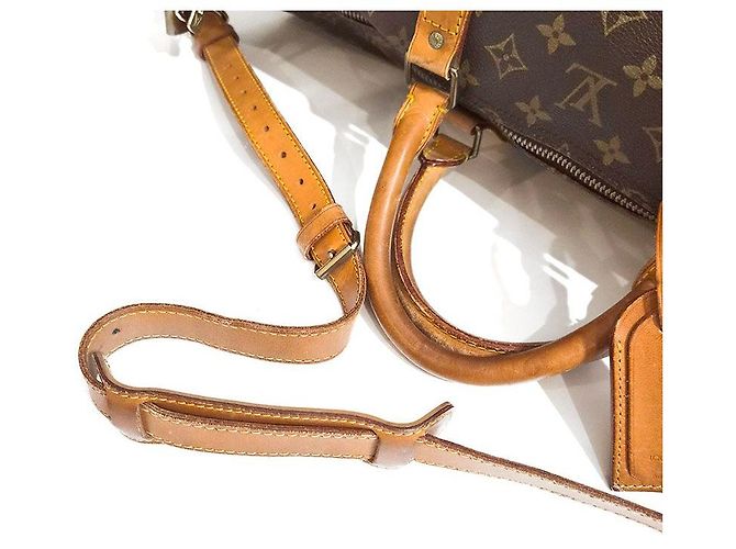 Louis Vuitton Monogram Bandoulière Keepall Marrone - vista 5
