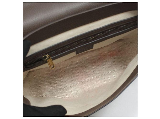 Gucci Borsa a tracolla Ophidia Medium Messenger Crossbody Marrone - vista 11