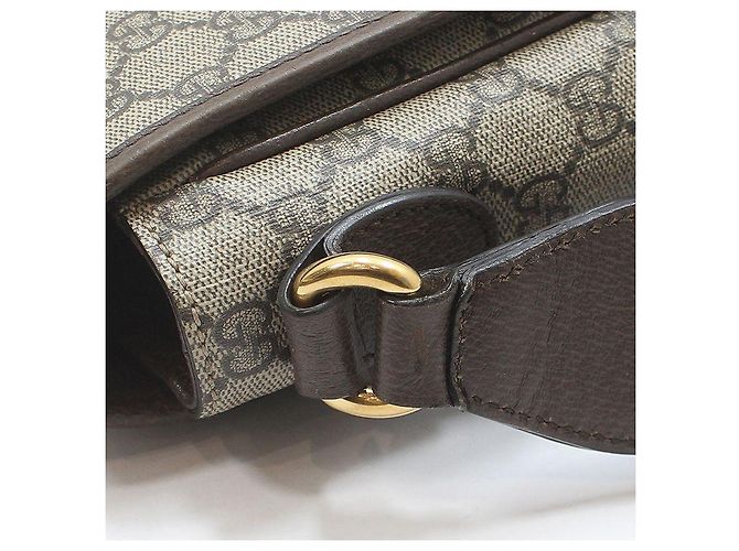 Gucci Borsa a tracolla Ophidia Medium Messenger Crossbody Marrone - vista 9